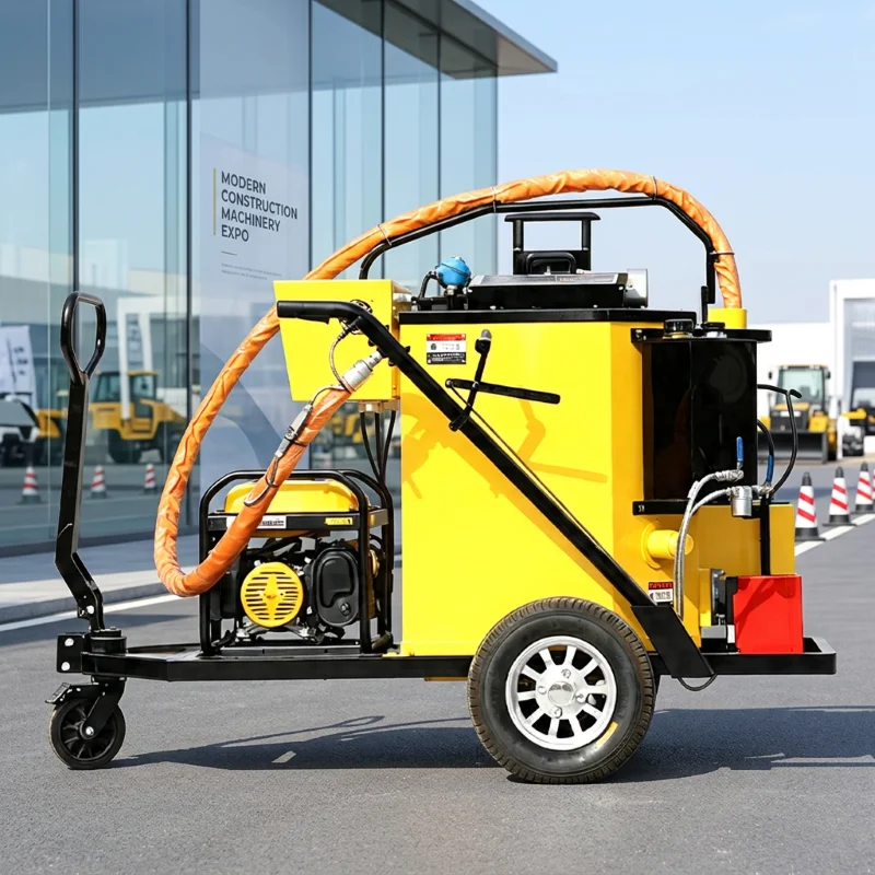 Small Hand-push Road Crack Sealing Machine Highway Crack Filling Machine Asphalt Crack Sealing Machine for Road Maintenance