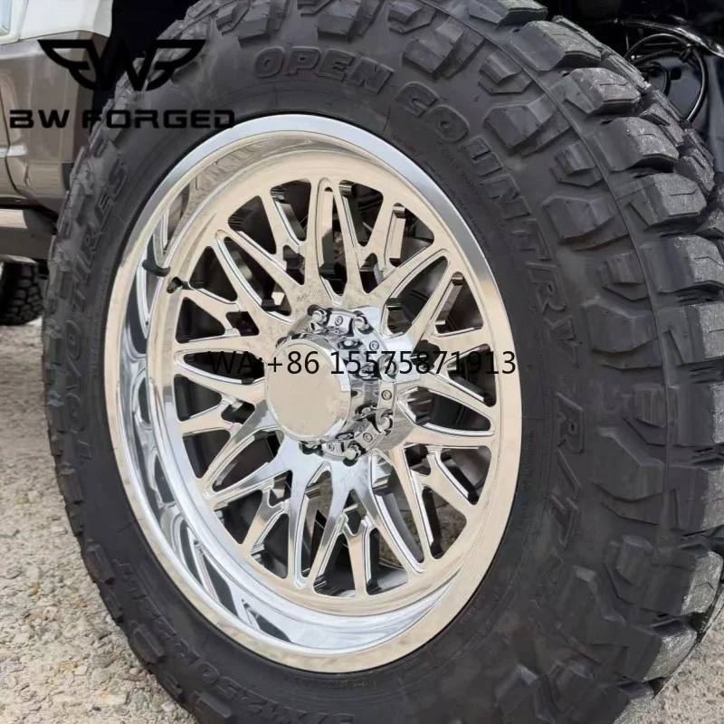 

20x10 22x12 22x14 24x12 24x14 Custom 6x139.7 6x5.5 8x6.5 8x170 8x180 Polished Forged Deep Dish Rims Super Single Wheels for F150