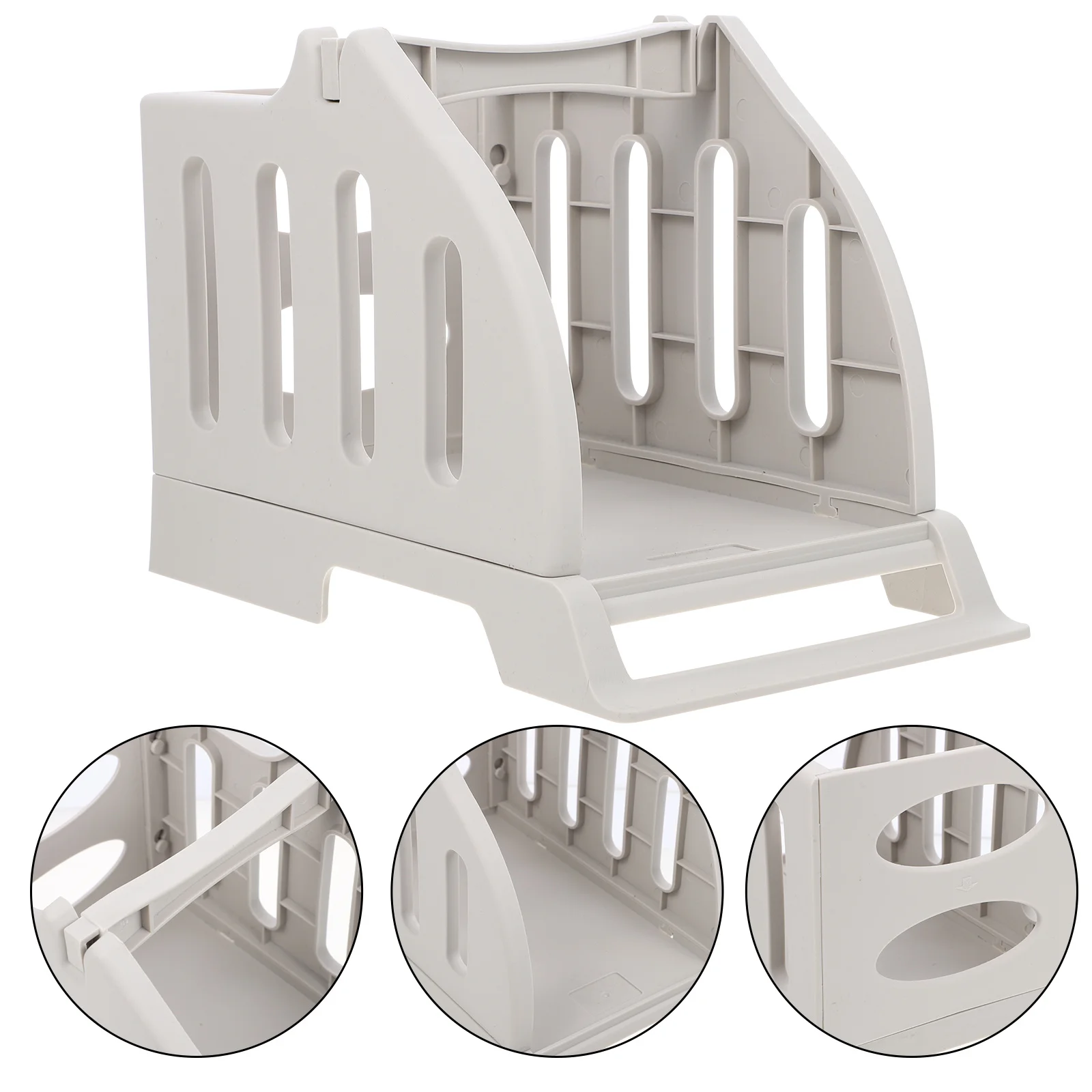 1 قطعة حامل التسمية ثنائي الغرض لفة مروحة أضعاف تسميات حامل للطابعات سطح المكتب ملصق لفة موزع ورق ملصقات بلاستيكية #6