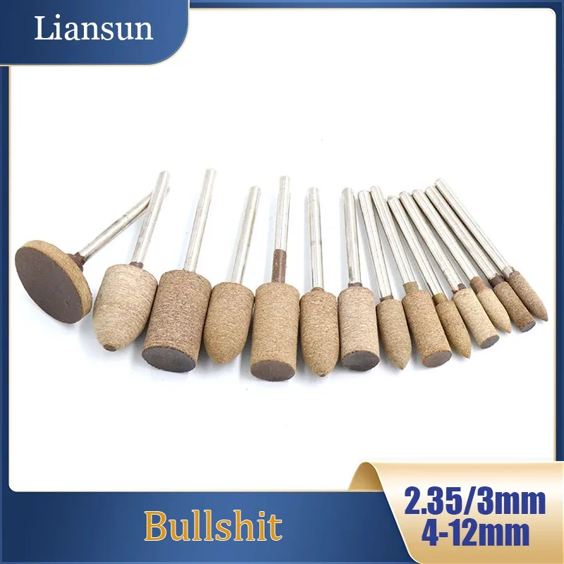 

2.35/3mm 4-12mm Leather Polishing Grinding Head Rust Removal Cylindrical T-Shaped Conical Pear-Shaped Mold Grinding Needle