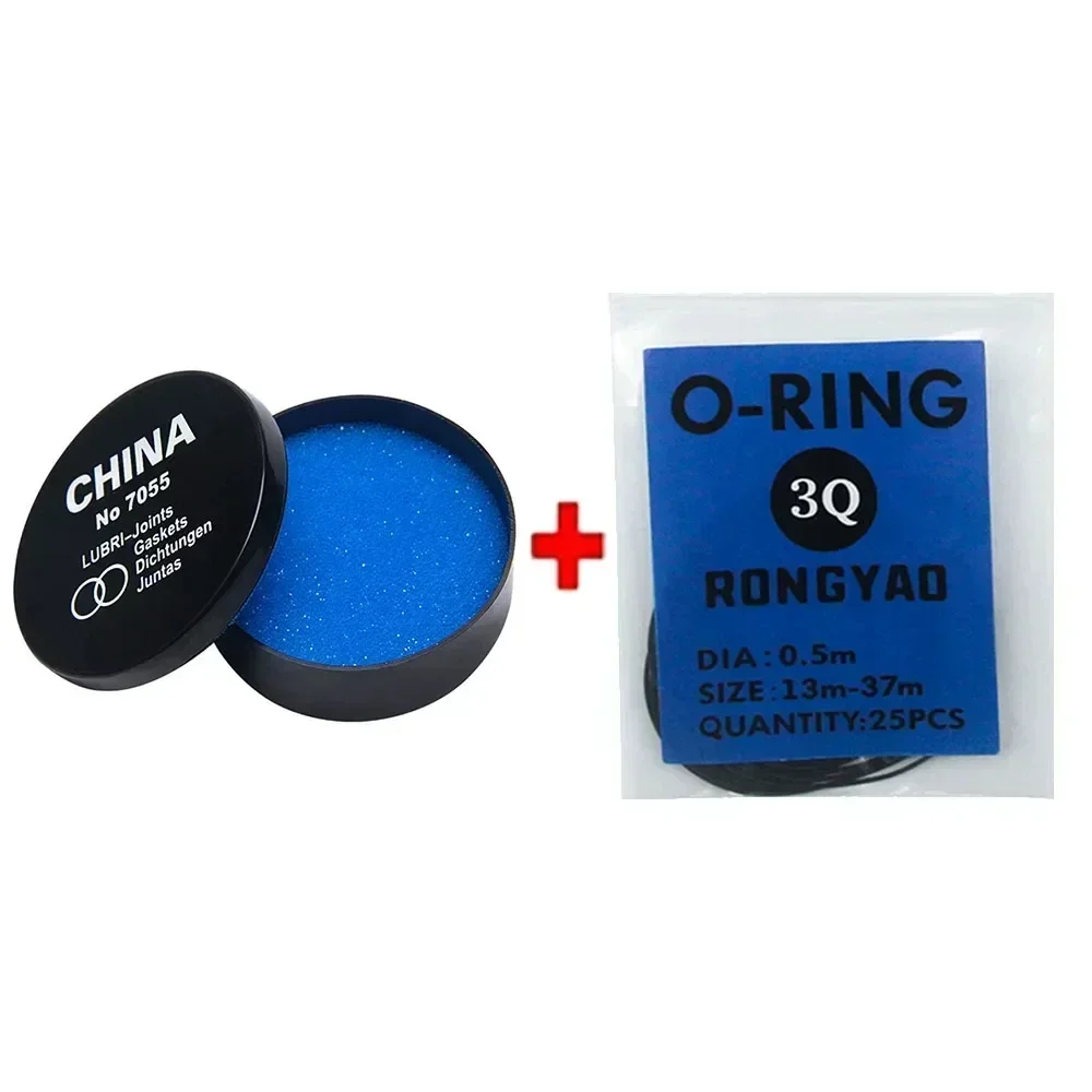 Horloge terug O-ring behuizing Waterdichte oliedoos Horlogekroon O-ring pakking Siliconen vetafdichting Glijmiddel Reparatietool
