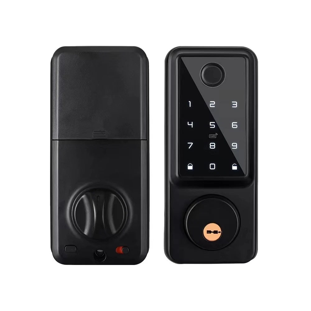 Waterproof Smart Deadbolt Locks for Home Alexa Wifi Bluetooth TTlock App Biometric Fingerprint Digital Keypad Entry Door Lock