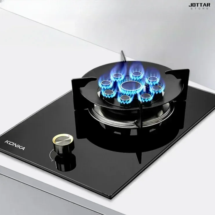 

New single-burner gas cooker. for home use. Can also be embedded. Old-fashioned cooktops.Table-top