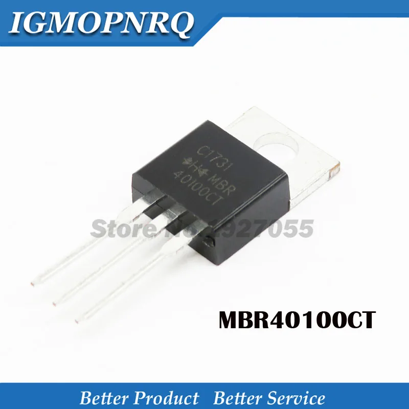 10PCS MBR40100CT 40100CT TO-220 Schottky diode 40100 40 a 100 v