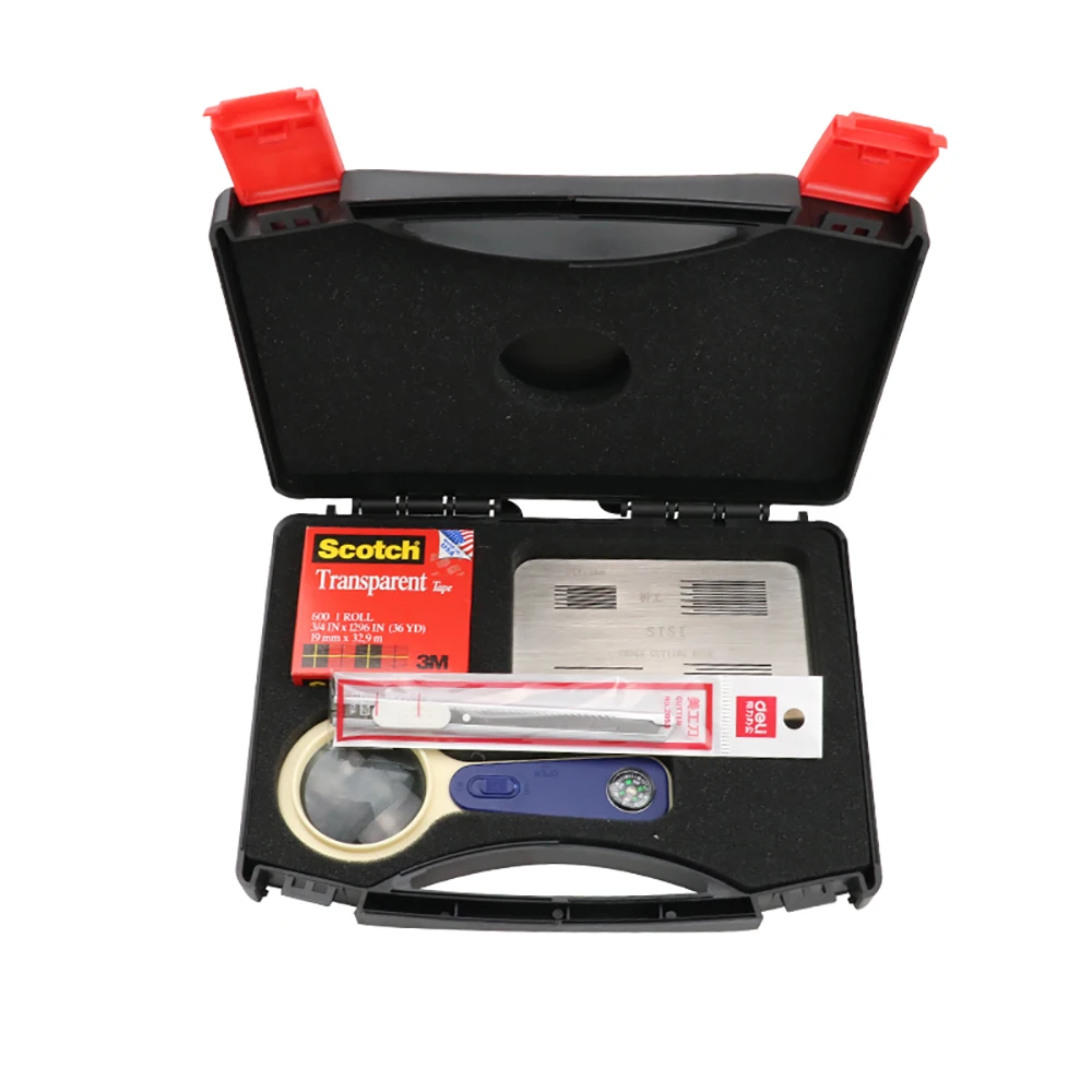 SISI Cross-Cut Tester Set Paint Film Adhesion Test Stainless Steel Board Coating Tester 1.0MM/1.5MM/2MM/3MM