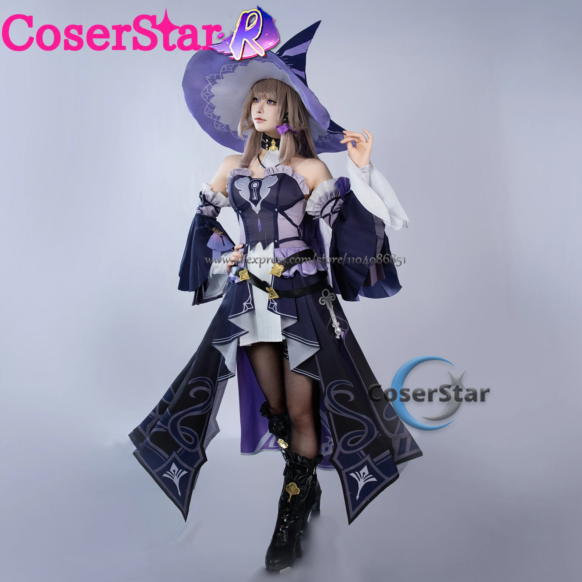 Gioco Honkai Star Rail Nuovo The Herta Costume Cosplay Herta Costume Cosplay Uniforme Abiti di Halloween Parrucca Scarpe Prop Abiti Anime