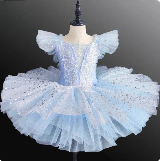 المهنية راقصة الباليه الباليه توتو للطفل الفتيات فستان الأميرة الباليه توتو ملابس الرقص الباليه الجمباز يوتار ملابس الرقص