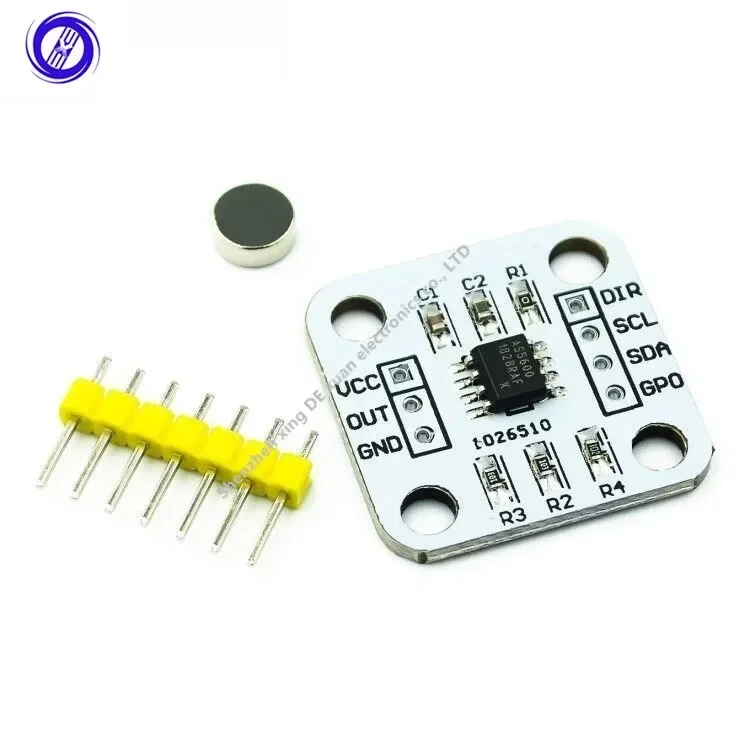 AS5600 magnetic encoder magnetic induction angle measurement sensor module 12bit high precision