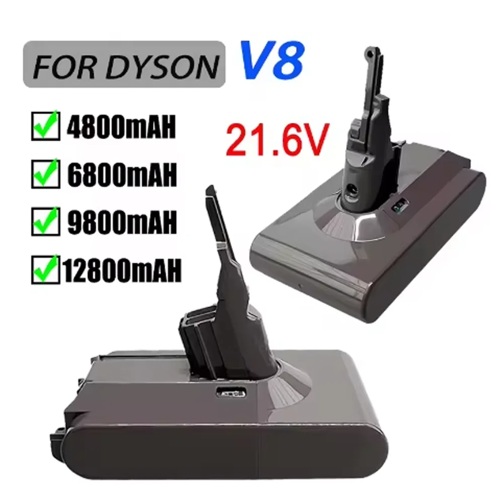 

for Dyson V8 12800mAh 21.6V Battery tool power Battery V8 series ,V8 Fluffy Li-ion SV10 Vacuum Cleaner Rechargeable BATTERY L70