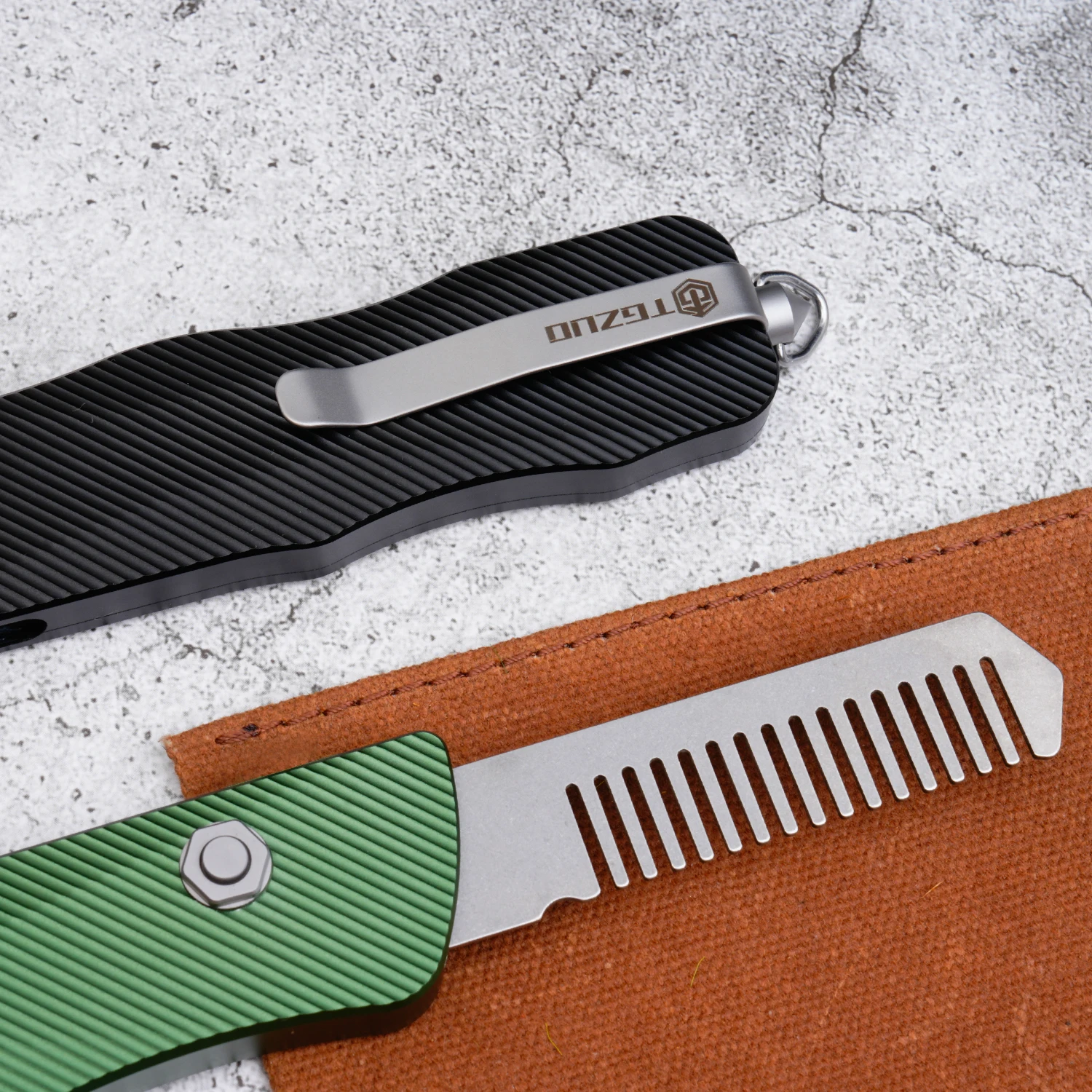 سبائك الألومنيوم مشط سكّين متعدّد الاستخدامات يحل محل شفرة أداة EDC متعددة الوظائف بسرعة مع مشبك وكسارة النافذة للتخييم في الهواء الطلق