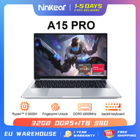 Ninkear Laptop A15 Pro AMD Ryzen 5 6600H 32GB DDR5+1TB SSD Up to 4.50GHz FHD IPS WIFI6 Fingerprint unlocking