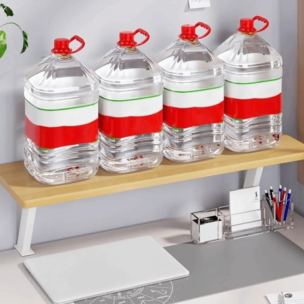 No Drilling Clamp Desk Organizer Easy To Assemble Adjustable Desk Edge Clamp Shelf Space Saving Stable Floating Desk Shelf