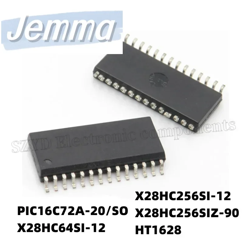 1PCS  SOP28-PIC16C72A-20/SO X28HC64SI-12 X28HC256SI-12 X28HC256SIZ-90 HT1628