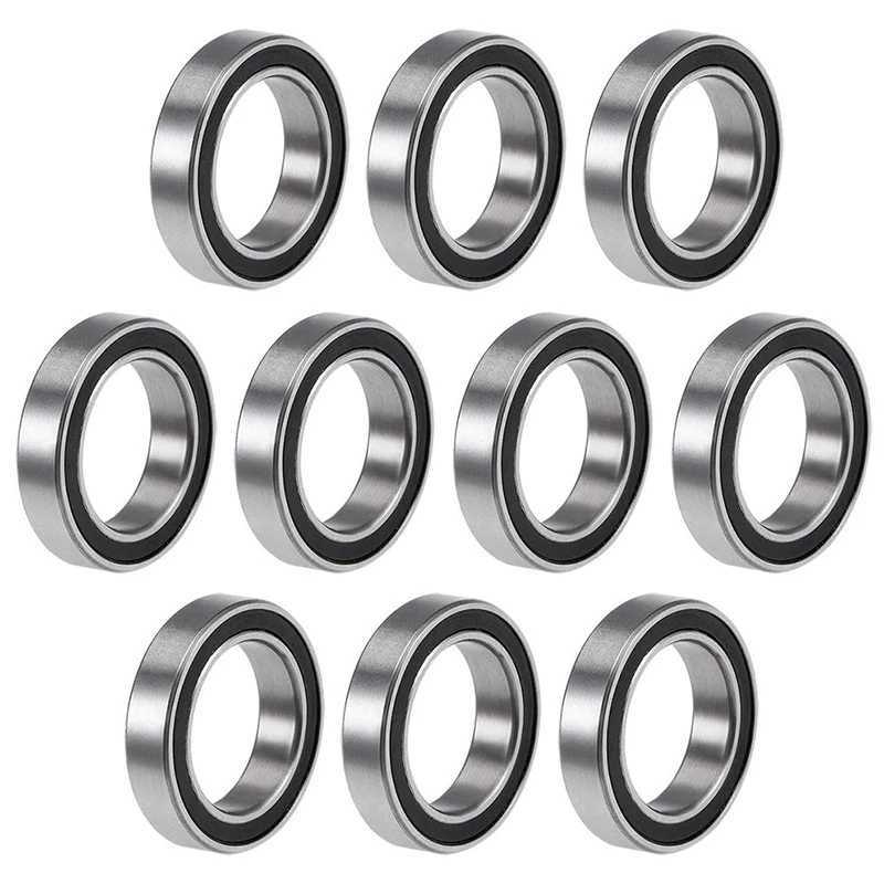 10PCS 6701-2RS 12X18X4 mm Miniature Double Rubber Sealed Deep Groove Ball Bearings