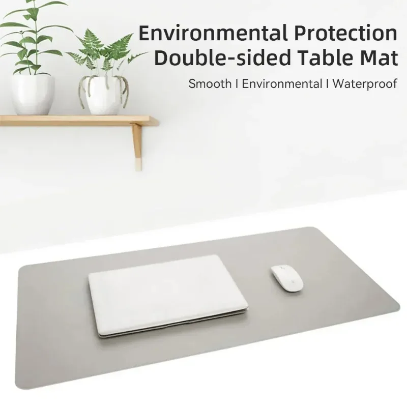 Gaming Mouse Pad Single-sided Solid Colour Waterproof Laptop Desk Pad Custom Pattern Leather Single-sided Multiple Mouse Pads