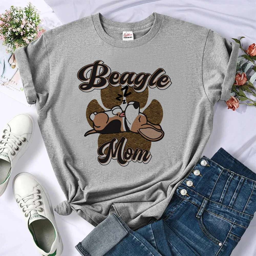 

Beagle tshirt women manga graphic harajuku top girl designer clothing