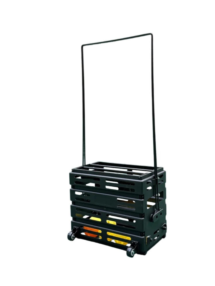 ramasseur-de-balles-de-tennis-portable-en-plastique-noir-equipement-d'entrainement-avec-roues-chariot-de-tennis-mobile-sports-de-raquette-fitness