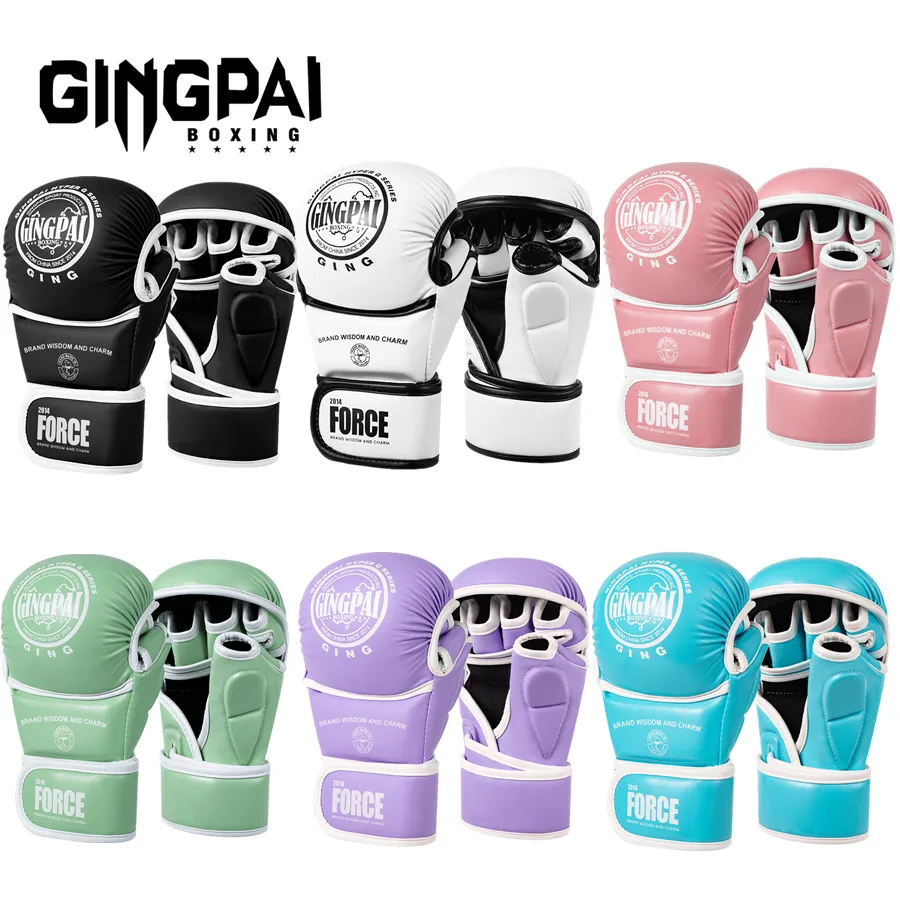 

Профессиональные боксерские перчатки для ММА, искусственная кожа, ММА, боевые искусства, боксерские перчатки, каратэ, Муай Тай, тренировочные перчатки, мужские