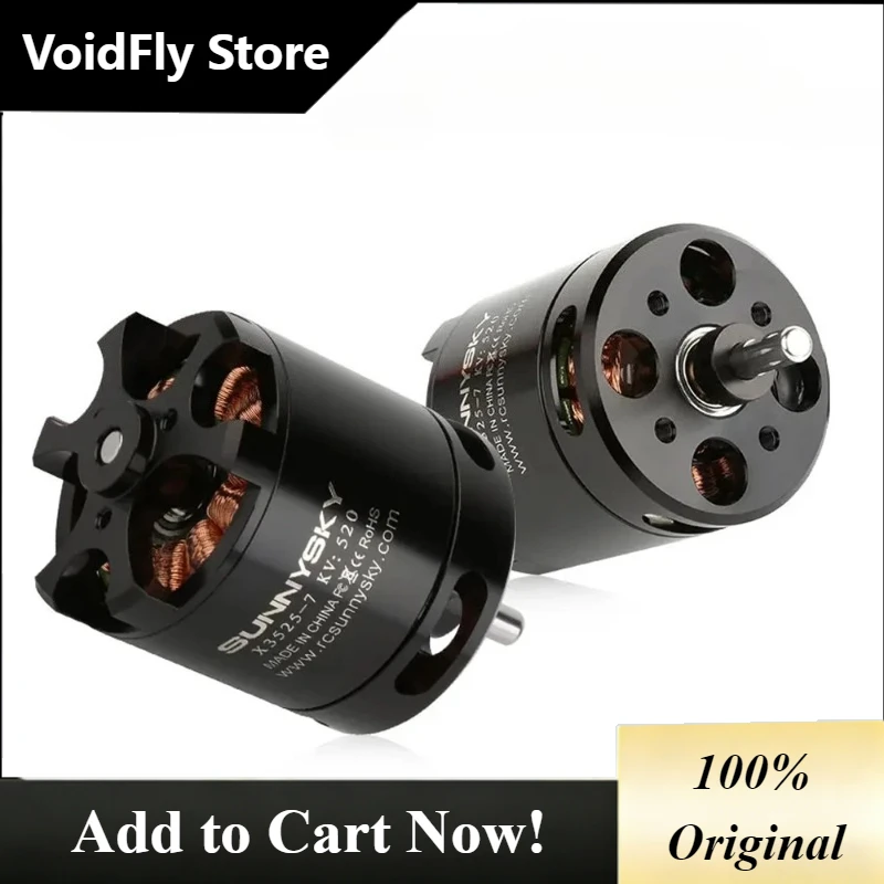 VoidFly 1pcs for SunnySky X3525 520KV 720KV 880KV Brushless Motor X series for FPV Multicopter RC Quadcopter
