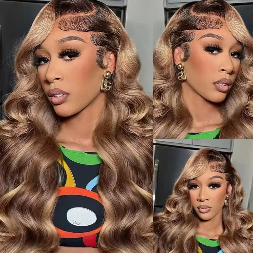 4/27 الجسم موجة الدانتيل شعر مستعار أمامي 13x4 و 13x6 HD الدانتيل الشفاف الباروكات الأمامية قبل قطعها تسليط الضوء على شعر الإنسان البرازيلي شعر مستعار دانتيل #3