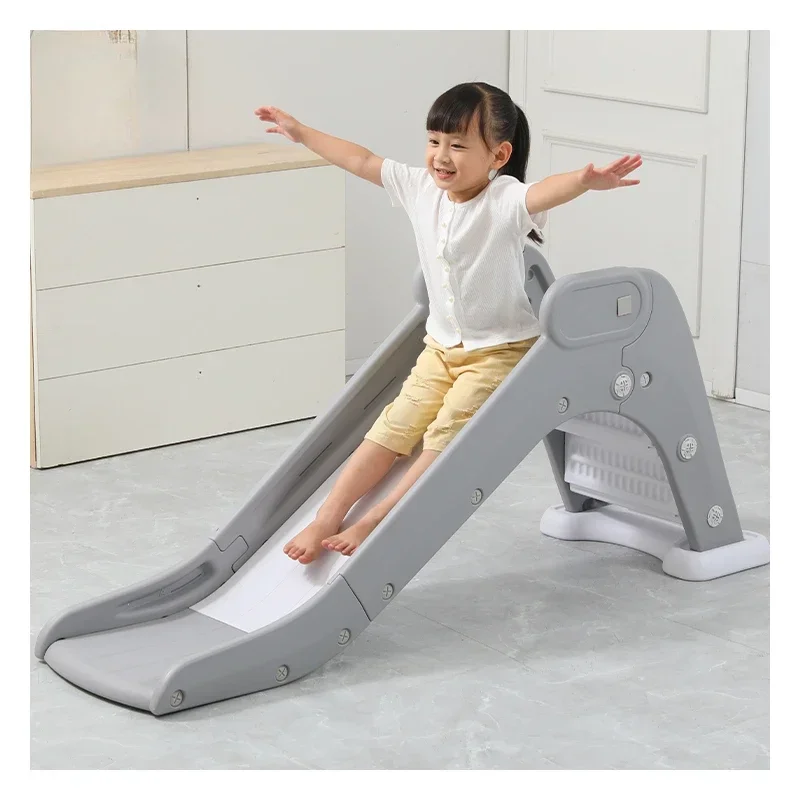 Kids First Slide for Toddlers Age 1-3 Years with Basketball Hoop Indoor Outdoor Playground Freestanding Slide Climber Play set