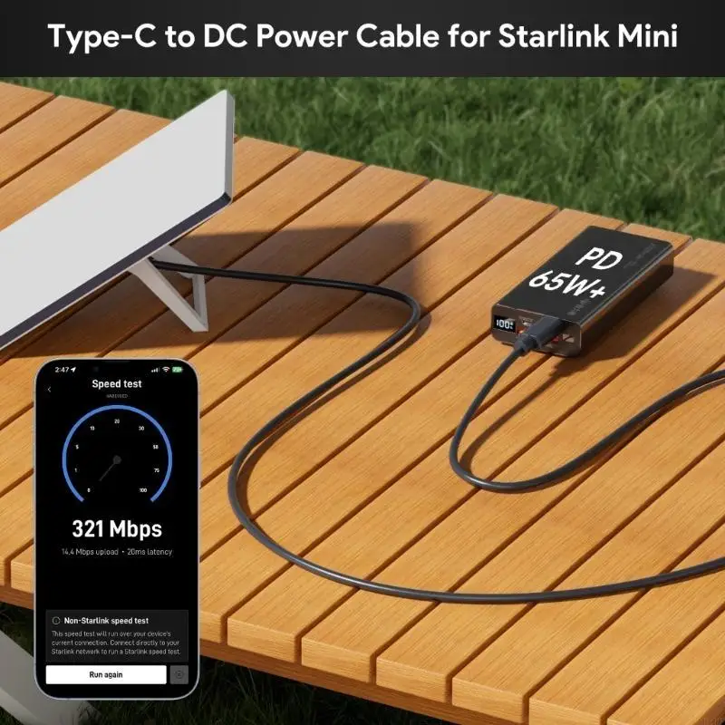 

E1PF Power Cord For Satellite USB C To DC5521 Power Cable Type C Power Cord Male