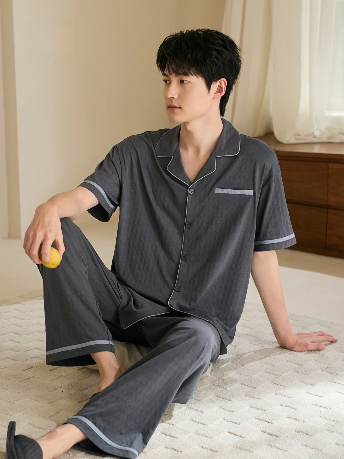 vetements-de-nuit-d'ete-pour-hommes-en-modal-et-soie-glacee-ensemble-short-a-manches-courtes-et-pantalon-long-coupe-ample-grande-taille-vetements-d'interieur-confortables-et-respirants