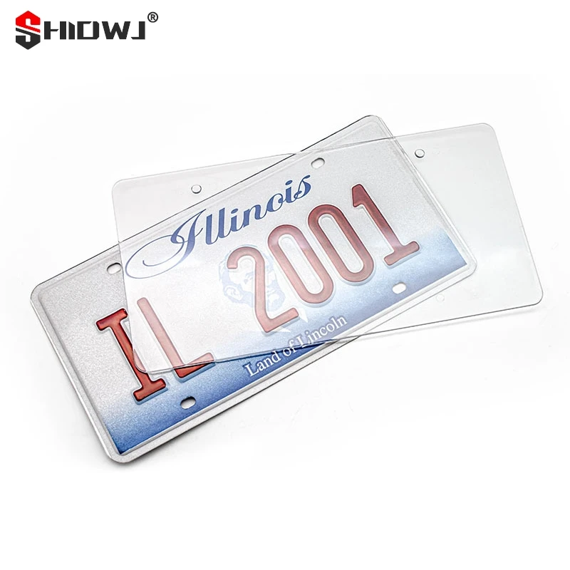 Clear Anti-Speed Red Light Toll Camera Stopper Plate Photo License Protective Cover Plate Frame Reflective Holder Decoration