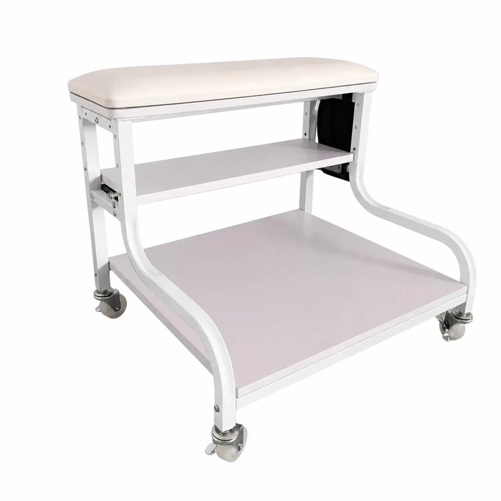 Compact Salon Trolley Cart with Four Smooth Rolling Casters for Beauty Equipment Storage