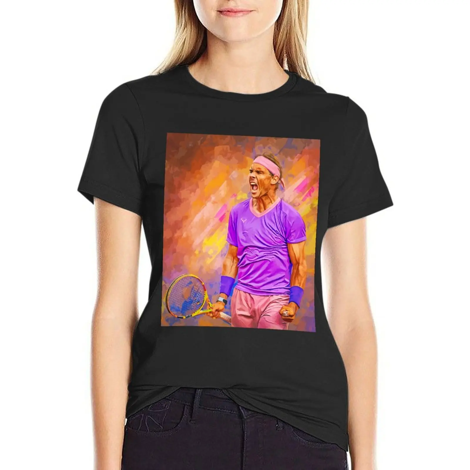 rafael nadal T-Shirt lady clothes korean fashion Women's summer blouses 2024