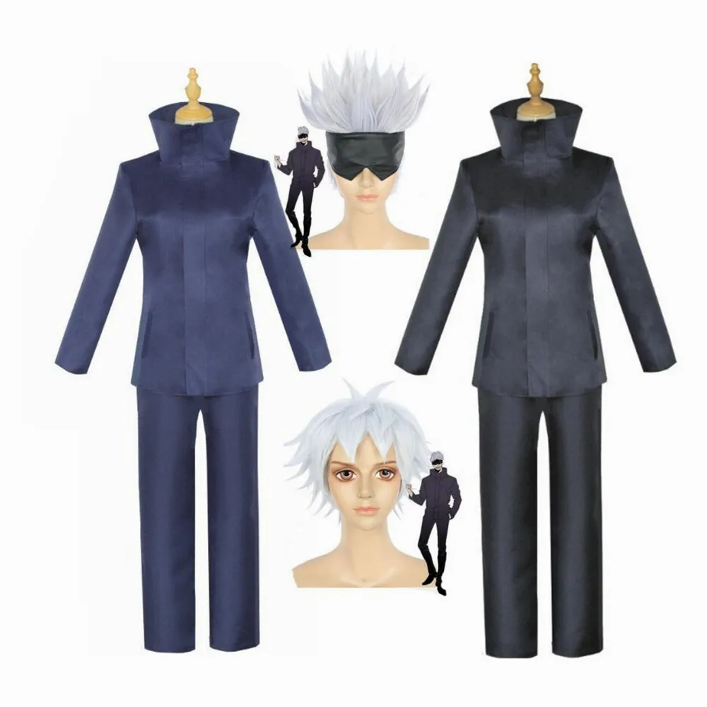 

Anime Jujutsu Kaisen Gojo Satoru Cosplay Costume Men School Uniform Suit