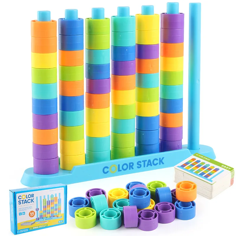 Color Sorting Beads Matching Game Wooden Montessori Toys Toddler Kids Logic Thinking Training Early Educational Puzzle Gift