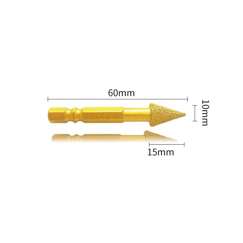 

Brazed Diamond Grinding Head Hex Shank Rotary Burr Set for Metal Stone Glass Jade Hard Material Polishing Carving Trimming