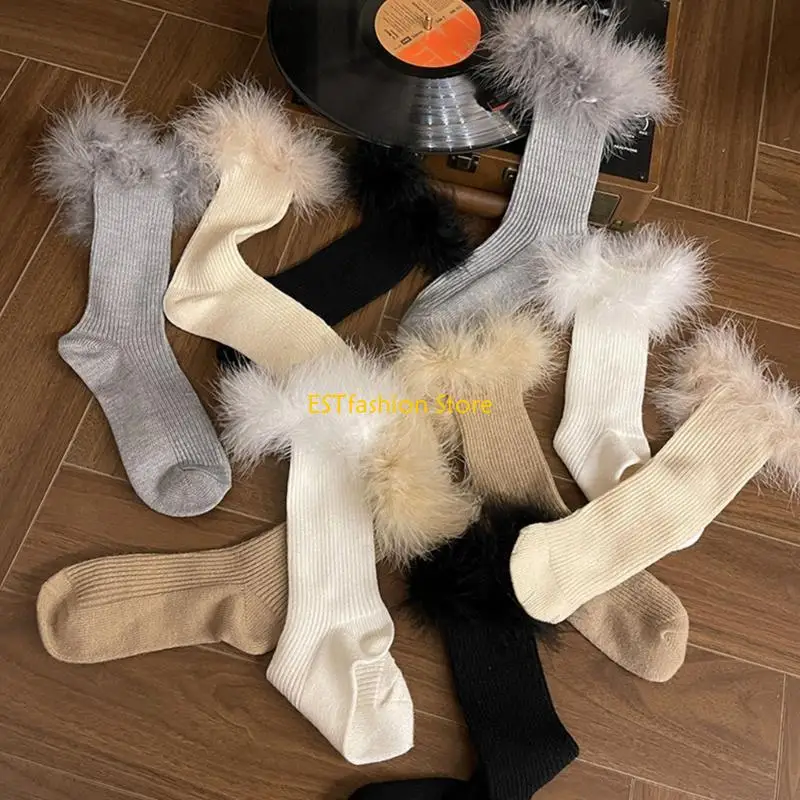 Y5gc 1 paire chaussettes robe princesse mignonne fille lolitas chaussettes cheville chaussettes en coton à froufr