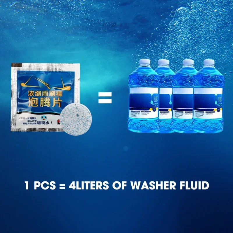 Auto Washer Pellet Solid Cleaner Car Windscreen Cleaner Effervescent Tablet Wiper Glass Solid Cleaning Tablets Pastille