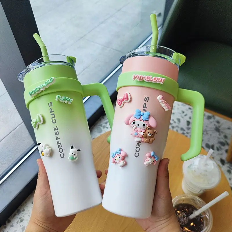 

Big Mac Insulation Cup Large and Large Capacity Ice Cup High Beauty Male and Female Straw Cup Water Cup Keep Cold in Summer