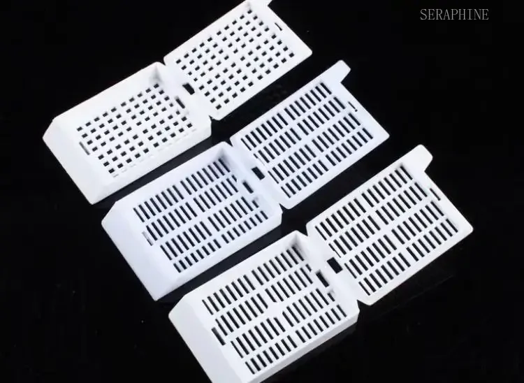 250 pcs Shi Tai tissue embedding box /box Strip Long with Removable Section Cover White P.O.M Material