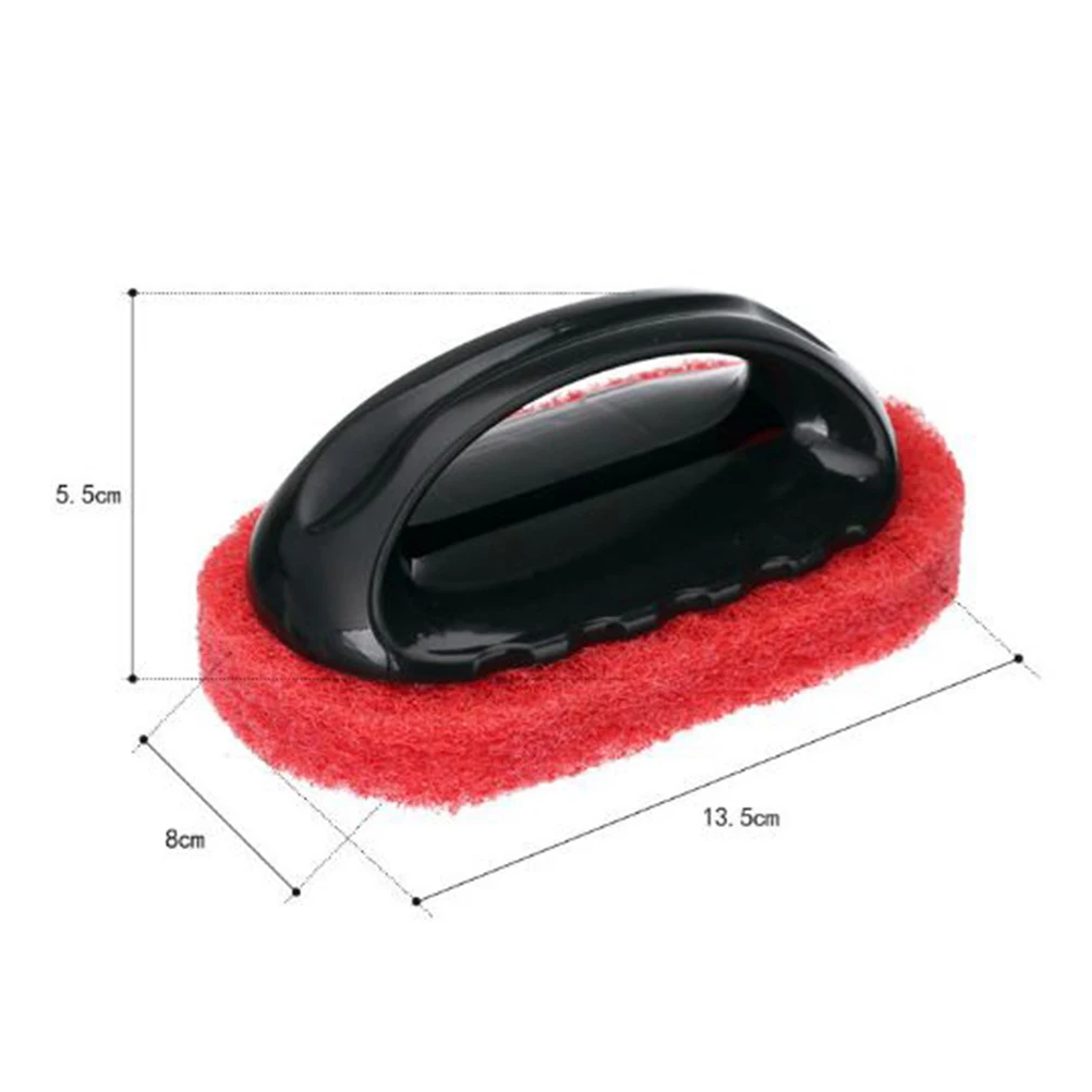 

6pcs Cleaning Brush Plastic Home Bathroom Kitchen Sink Bathtub Rust Scrub Brush Floor Safe Non Scratch