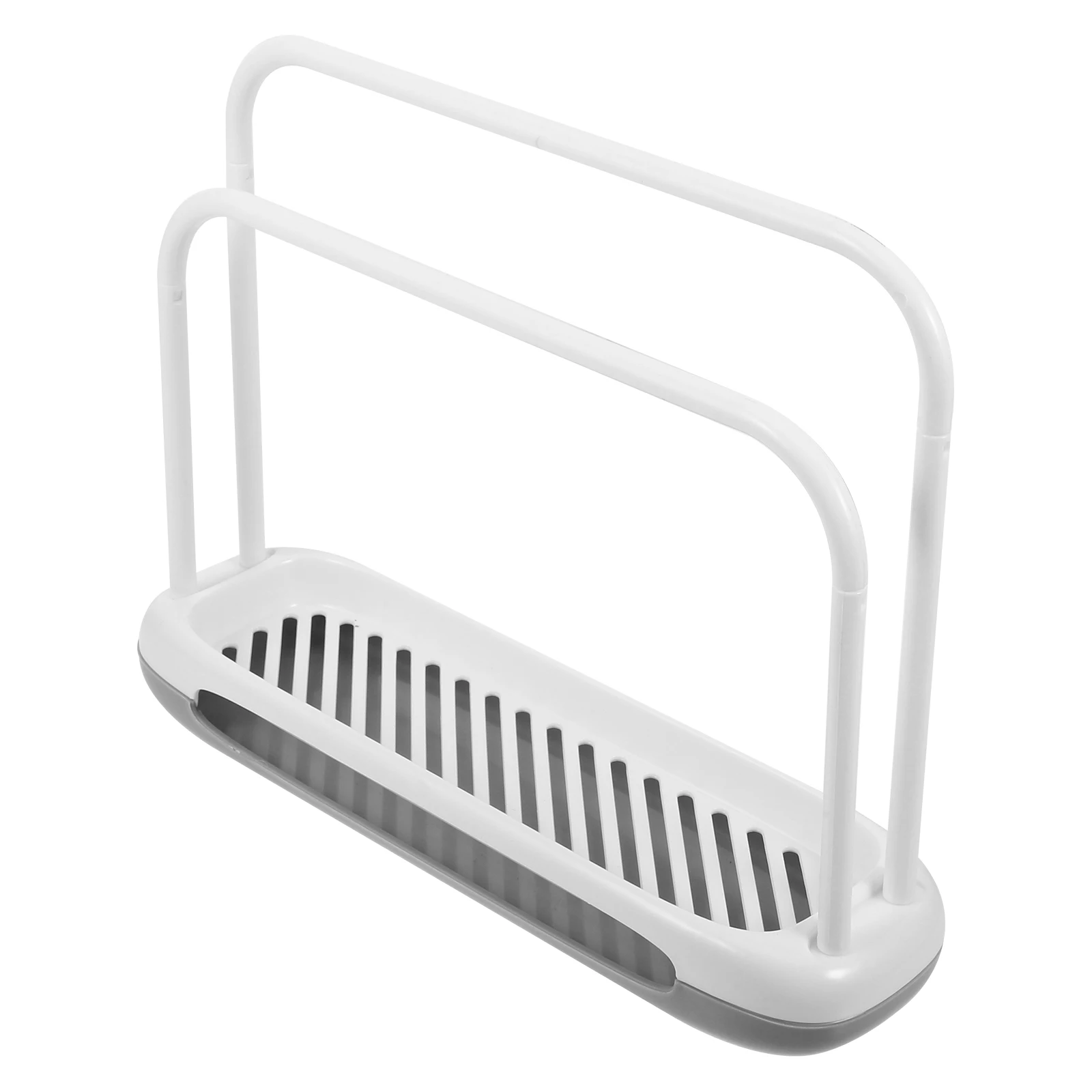 

Plastic Towel Rack Stand Countertop Holder Kitchen Dish Small Bathroom Organizer Diatom Mud Base Slotted Plate Water Drain