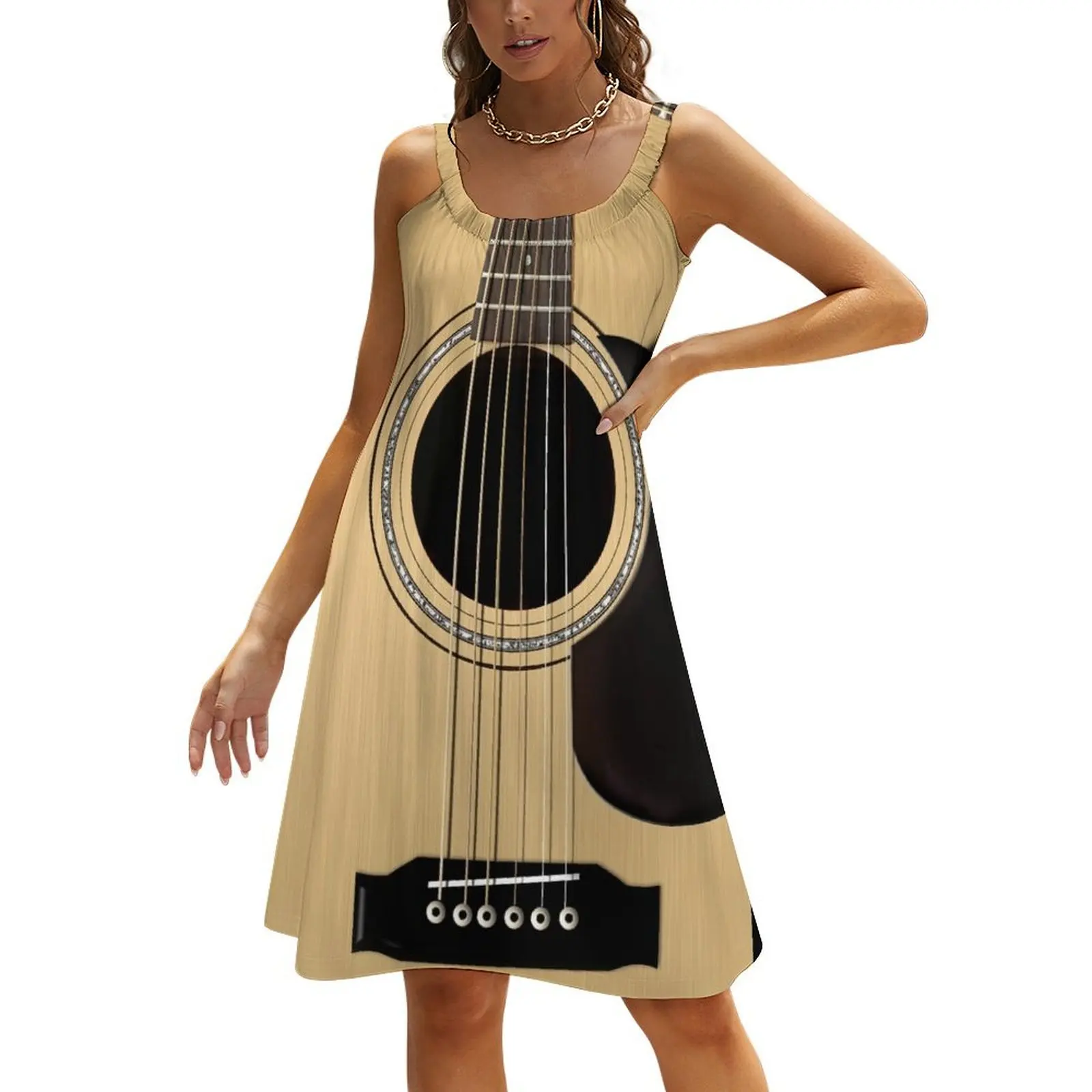 

Acoustic Guitar Beach Sling Skirt dresses with long sleeves african dresses for woman womans clothing birthday dress for women