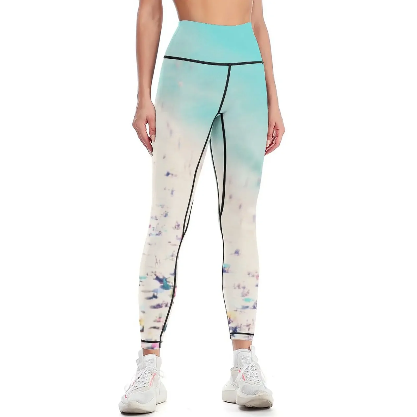 

beach love square Leggings Sportswear woman gym Women sports sport legging Sweatpants Womens Leggings