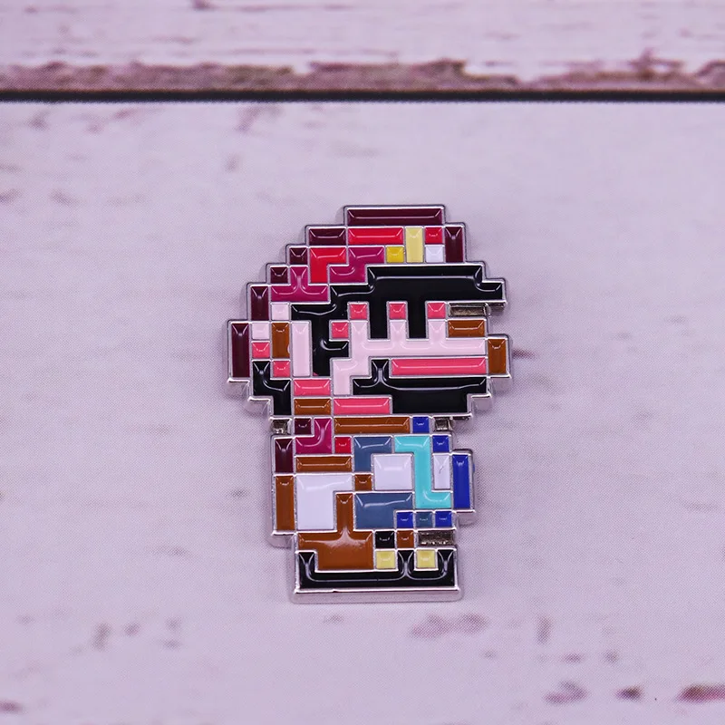 Pixel Brooch, Game Inspiration Badge, Pass Levels, Game Enthusiast Accessories