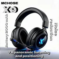MCHOSE X9 casque de jeu sans fil Bluetooth 2.4G trois modes e-sports réduction du bruit casque ordinateur de bureau casque FPS 1