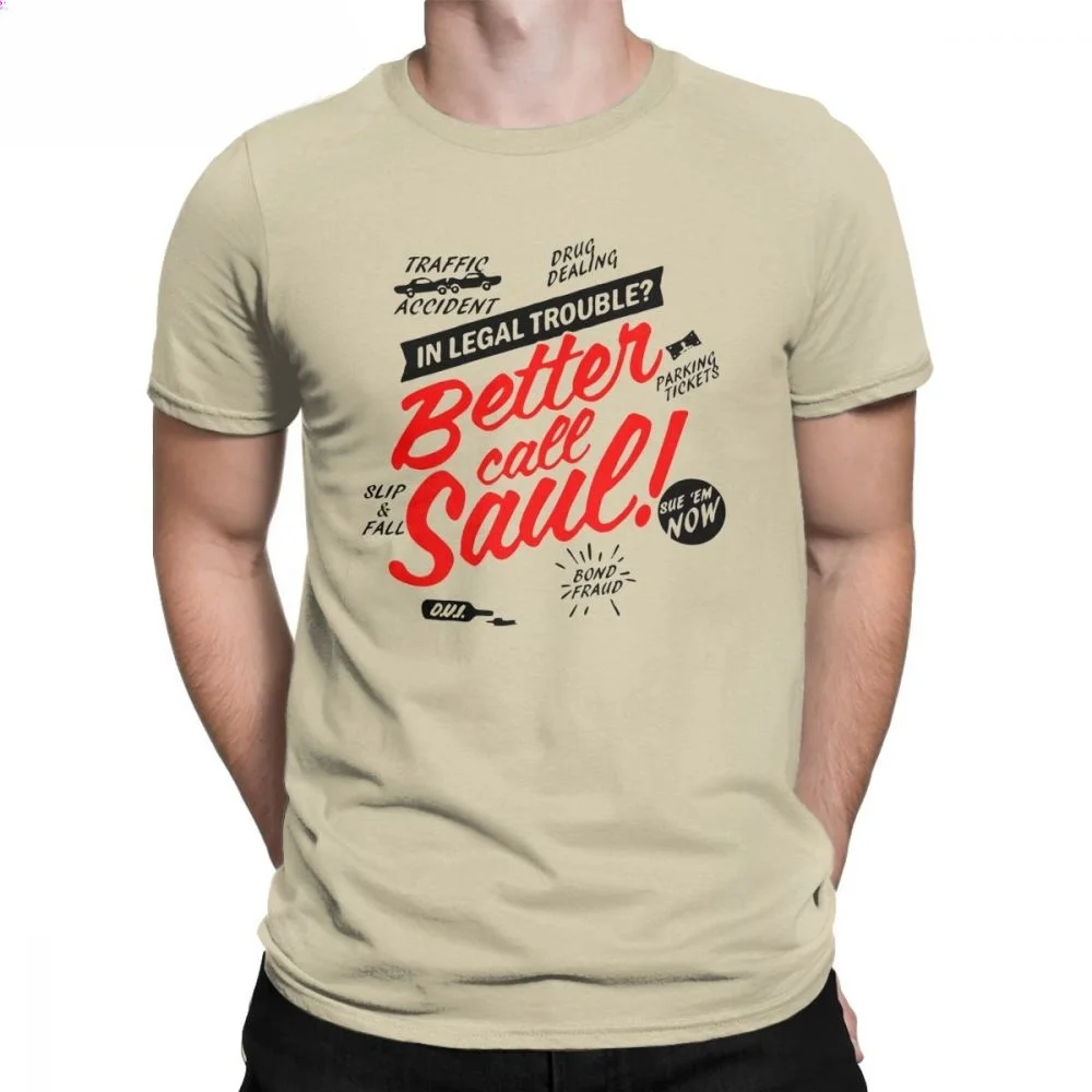 Men T-Shirt Better Call Saul Cotton Goodman Drama Legal Tv Series Tshirt O Neck Camisas Hombre Oversized