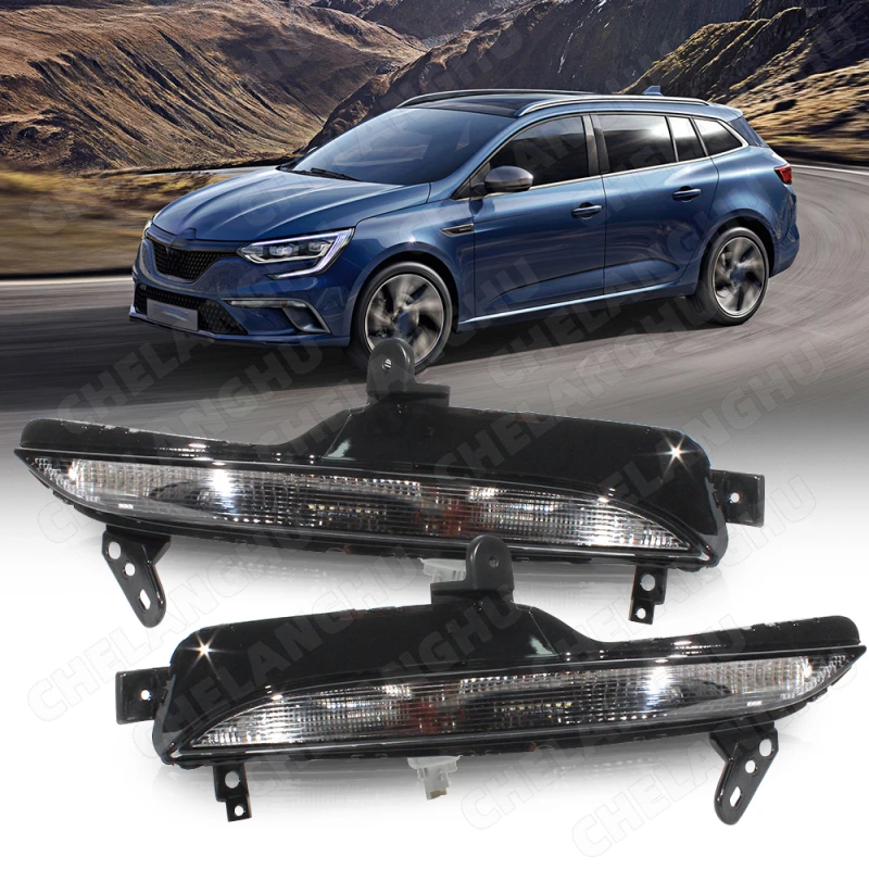 

1Pair Front Daytime Running Light For Renault Megane Mk4 2016 2017 2018 2019 2020 2021 2022 DRL 261354958R 261306376R