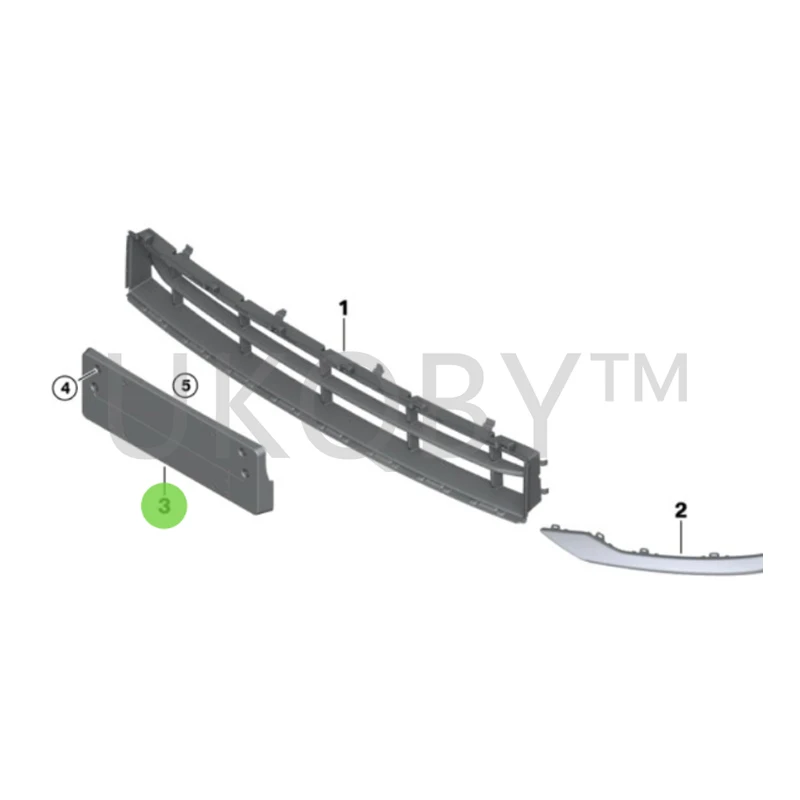 

51135A3CA93 5'series 51FM декоративная панель, декоративный элемент спереди