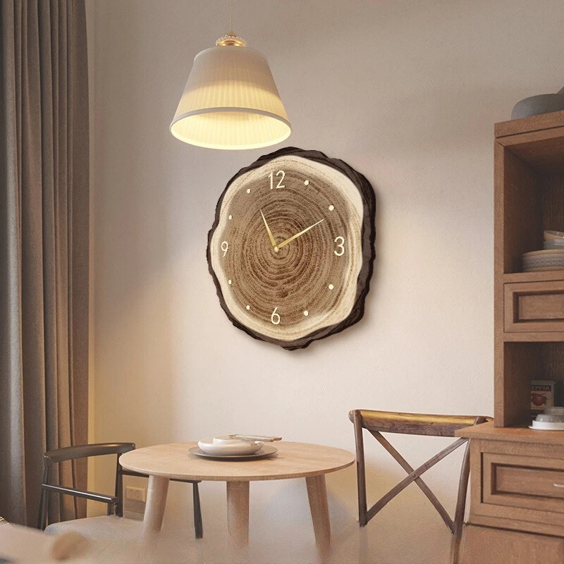 

Annual ring Japanese style modern simple high-end clocks and watches dining room hanging paintings