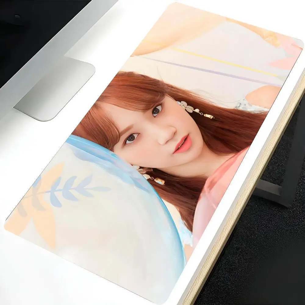 Singer About K-Kim C-Chaewon MINISO Mouse Pad Large Mouse pad for home office Waterproof desk pad Computer Mouse pad Keyboard pa