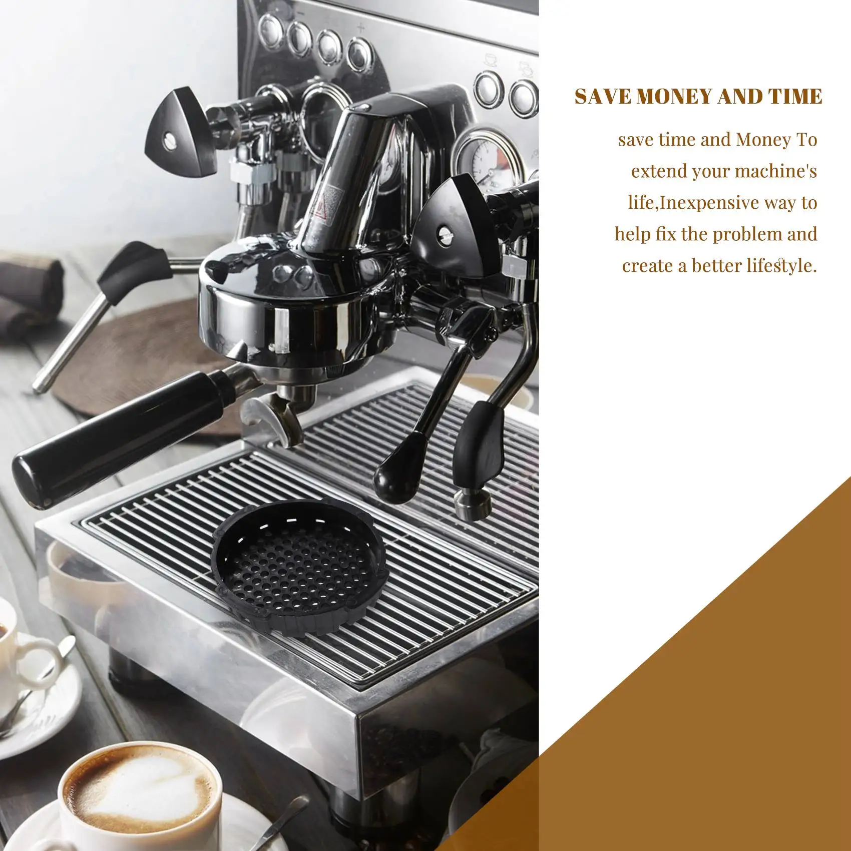 Set di parti di ricambio per guarnizione con tappo in carta da filtro per caffè e guarnizione terminale dello stantuffo adatti per macchina per caffè ed espresso Aeropress CALDO