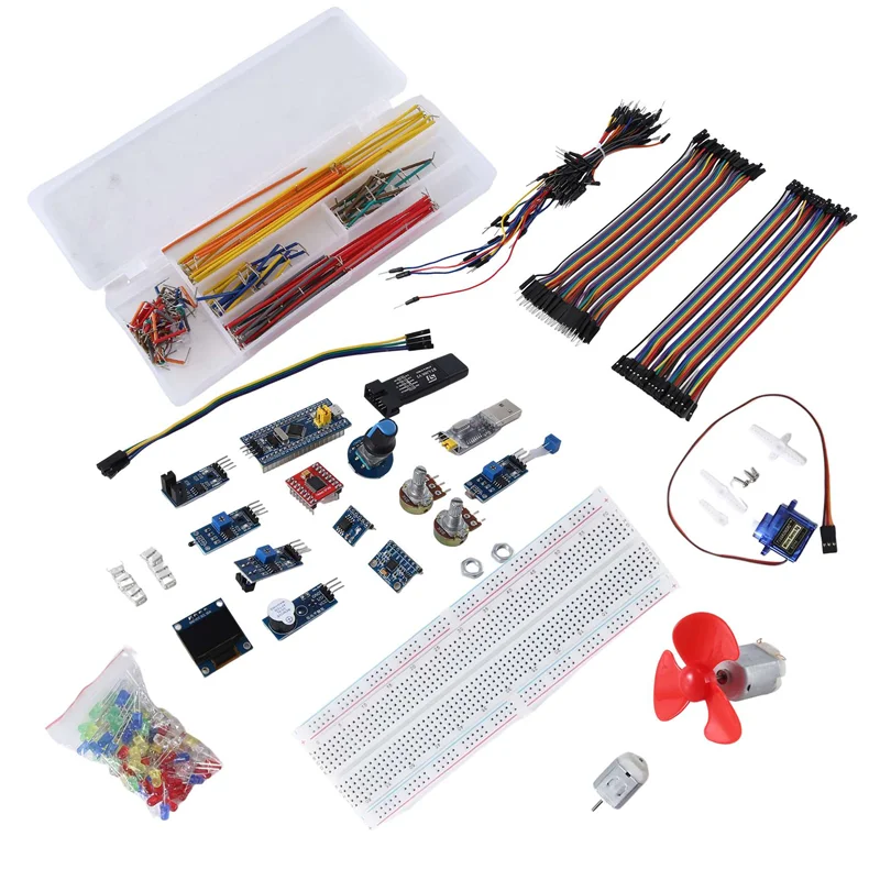 B47C 1 Sets Stm32 Development Board Starter Kit Stm32 Minimum System Board Electronic Breadboard Kit As Shown